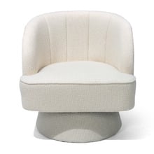 Krishna Boucle Swivel Accent Chair